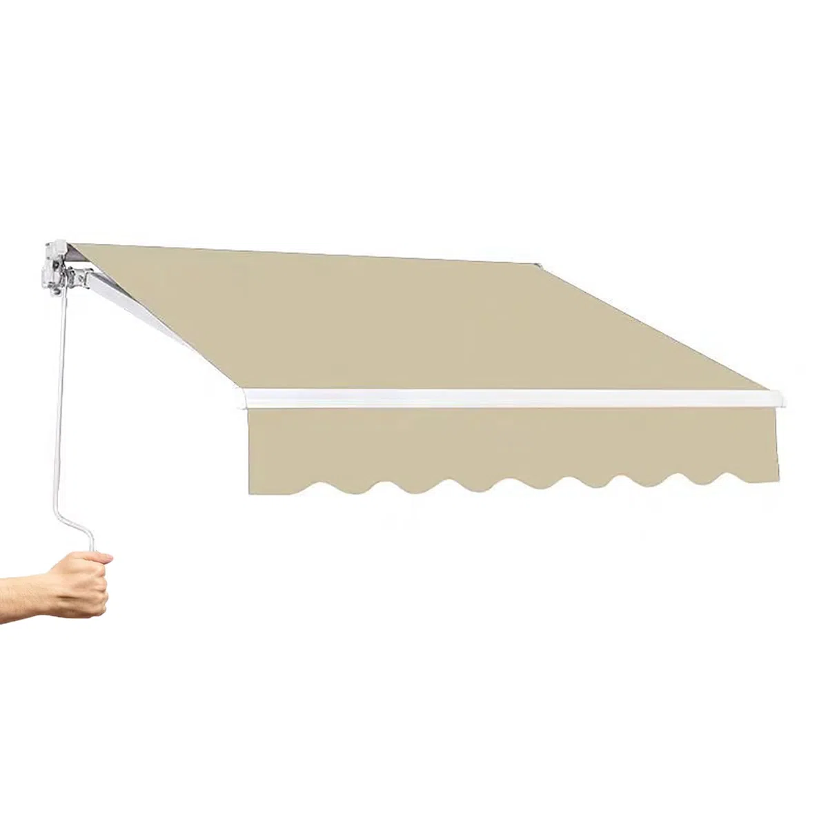 2 x 1,5 m, 2,5 x 2 m, 3 x 2,5 m, wysuwana ręczna markiza do okna i drzwi, przeciwwiatrowa do domu, anty-UV, zewnętrzny, teleskopowy, do patio, balkonu, kawiarni, łatwa instalacja, odporna na wysokie