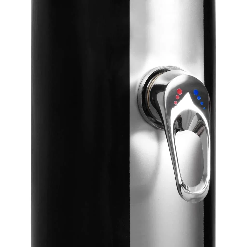 Prysznic solarny z głowicą prysznicową i kranem, 40 l, PCW, aluminium, mosiądz, 16 x 220 cm, do ogrodu, basenu i jacuzzi, prysznic zewnętrzny ze zbiornikiem odpornym na promieniowanie UV