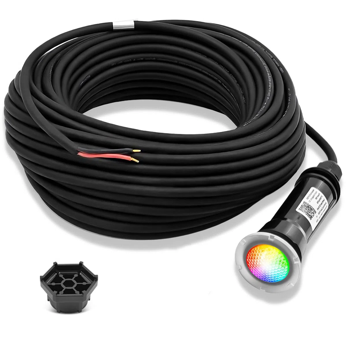 AC12V lampa basenowa 1,5 cala, przewód 30 m, 18 W, 7 kolorów RGB LED światła do basenu wewnętrznego i spa, zapasowe światła basenowe do GloBrite, wodoodporność IP68