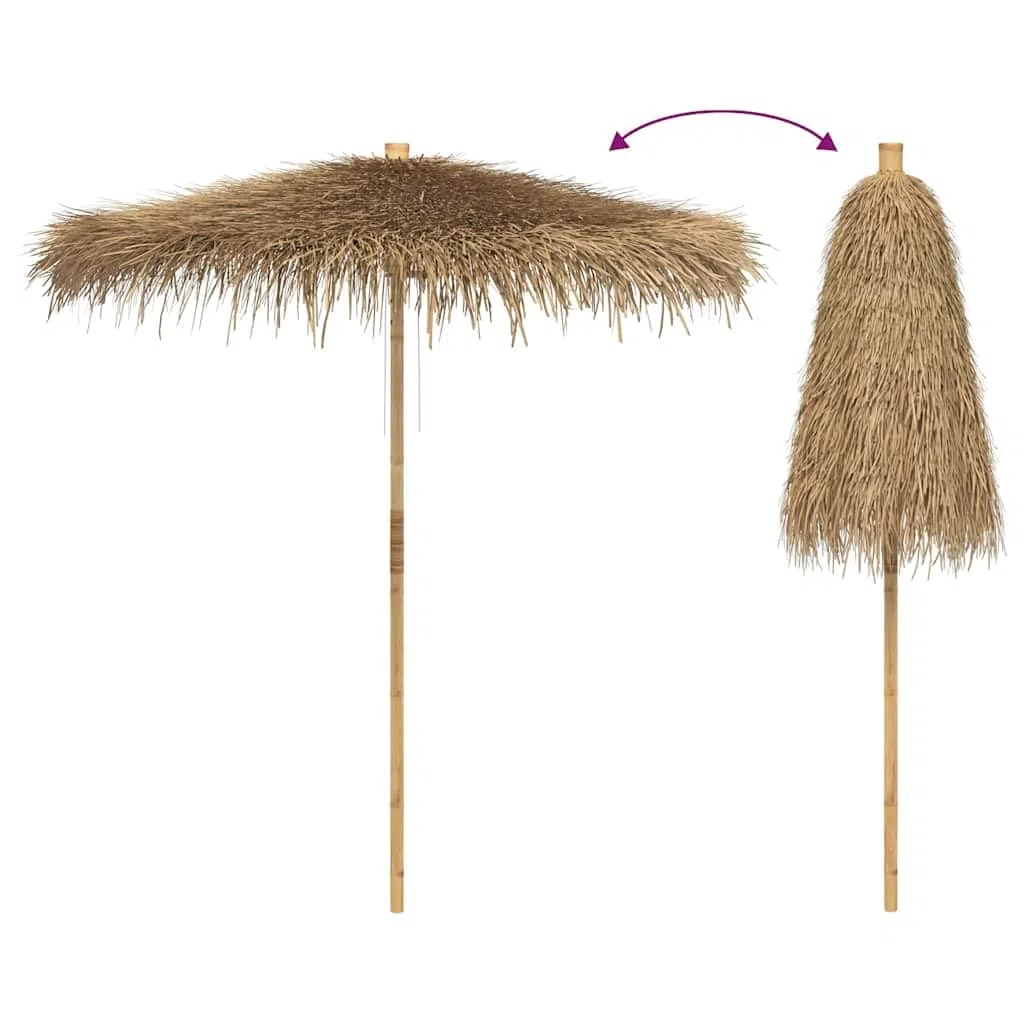 Bambusowy parasol przeciwsłoneczny z dachem z liści bananowca 270 cm