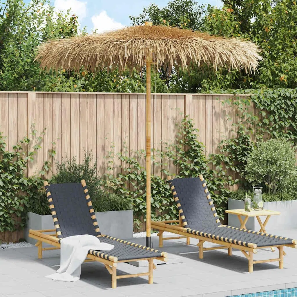 Bambusowy parasol przeciwsłoneczny z dachem z liści bananowca 270 cm